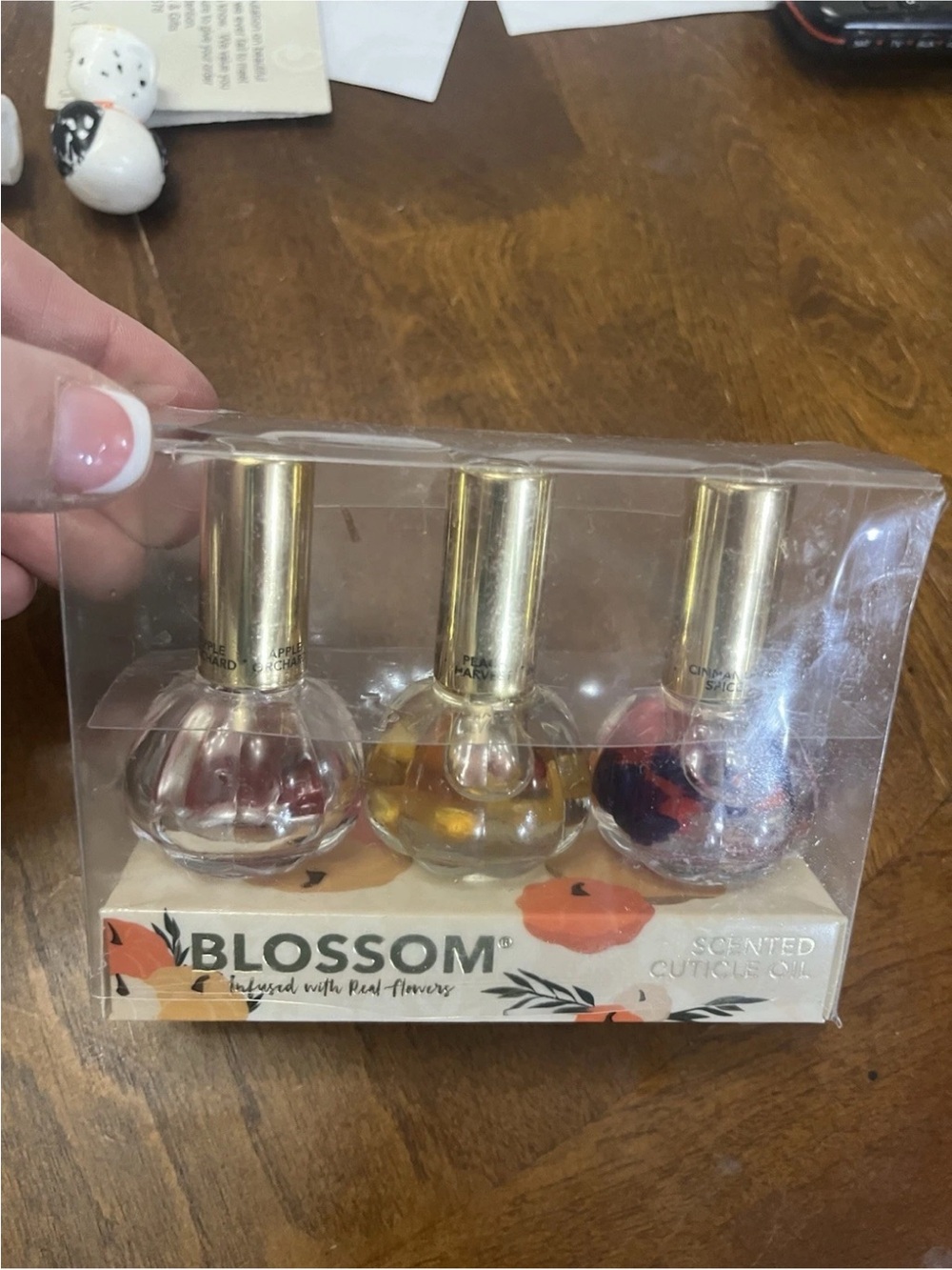 Blossom Scented Cuticle Oil Trio — Red, Yellow, Clear - Picture 2 of 2